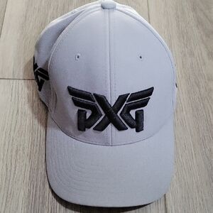 PXG Light Gray and Black Cap
